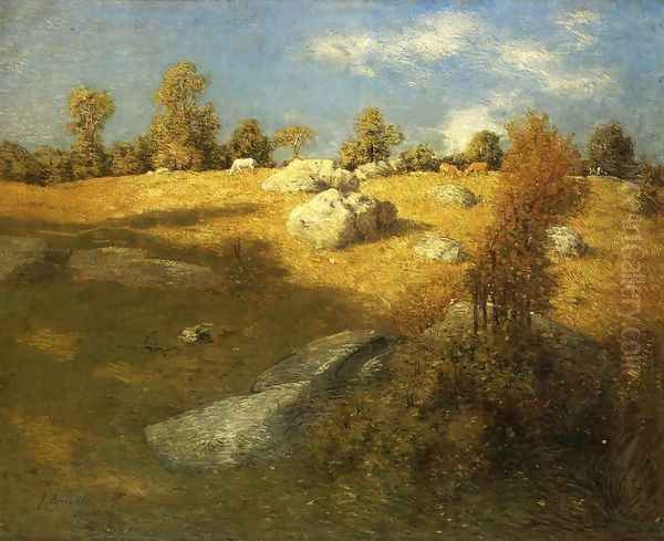 Upland Pasture Oil Painting by Julian Alden Weir