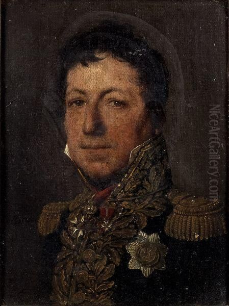 Portrait Presume Du General D'osmond Oil Painting by Julien Leopold Boilly