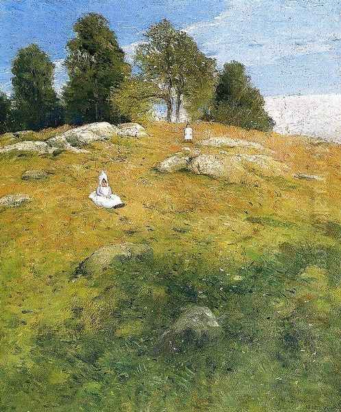 Summer Afternoon Shinnecock Landscape Oil Painting by Julian Alden Weir