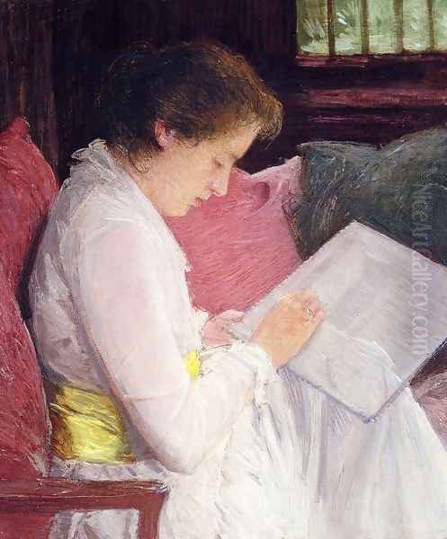 The Lace Maker, 1915 Oil Painting by Julian Alden Weir