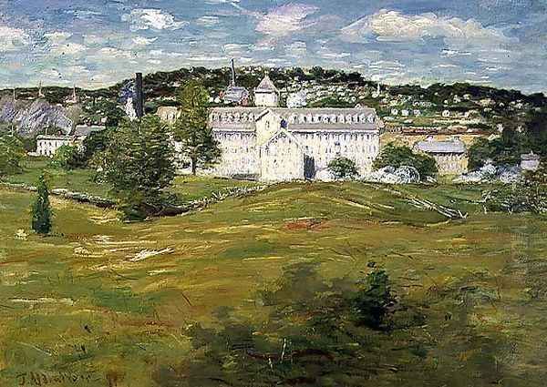 Willimantic Thread Factory, 1893 Oil Painting by Julian Alden Weir