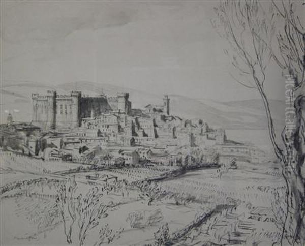 Bracciano Oil Painting by Muirhead Bone