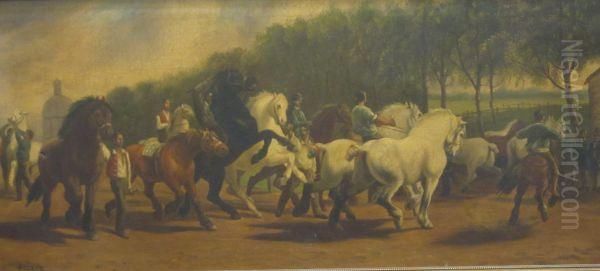 The Horsefair Oil Painting by Rosa Bonheur