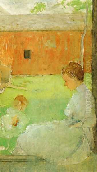 Mother and Child I Oil Painting by Julian Alden Weir