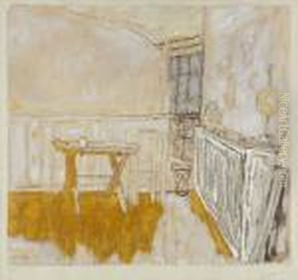 Studio Interior Oil Painting by Pierre Bonnard