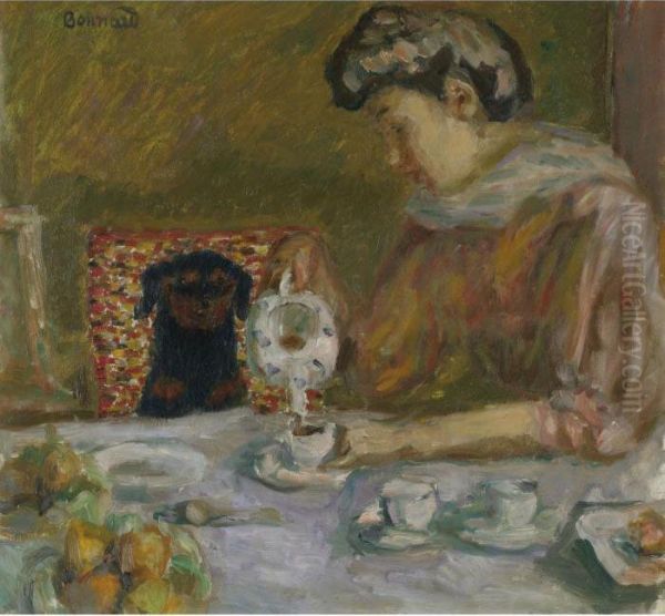 Le Cafe Oil Painting by Pierre Bonnard