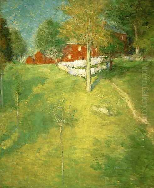 The Laundry, Branchville Oil Painting by Julian Alden Weir