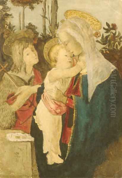 Copy after Botticelli Oil Painting by Julian Alden Weir