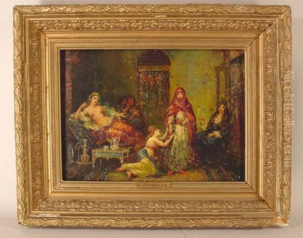 In The Harem Oil Painting by Frederic Borgella