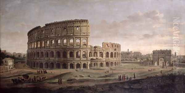 The Colosseum Oil Painting by Caspar Andriaans Van Wittel