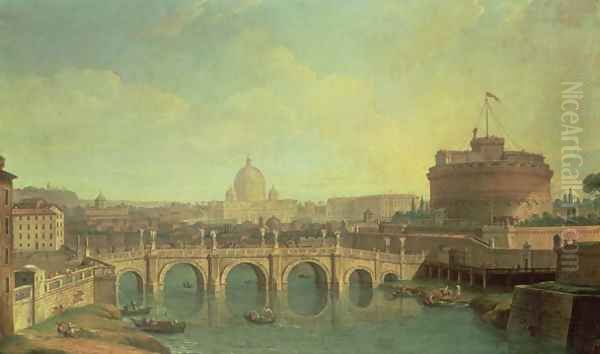 Rome Oil Painting by Caspar Andriaans Van Wittel