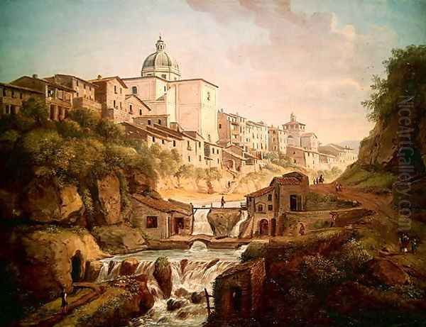 Naples, La Darsena Oil Painting by Caspar Andriaans Van Wittel