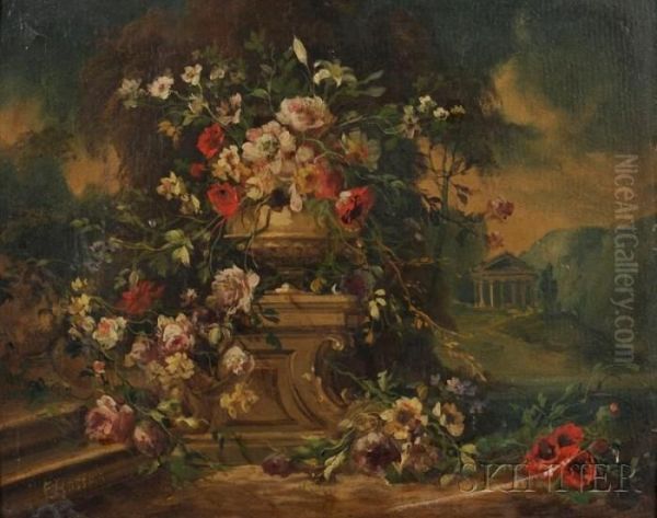 Fiori E Architettura Oil Painting by Francesco Bosso