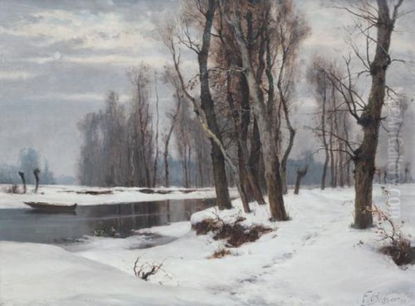 Quiete Invernale Oil Painting by Francesco Bosso