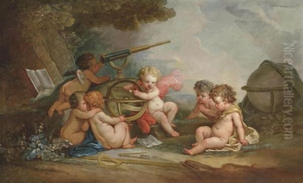 An Allegory Of Astronomy Oil Painting by Francois Boucher