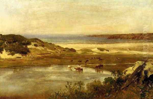 By the Sea, Newport, Rhode Island Oil Painting by Thomas Worthington Whittredge