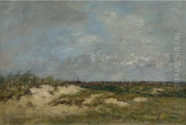 Berck. Les Dunes Par Gros Temps Oil Painting by Eugene Boudin