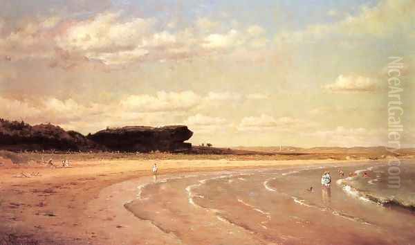 Second Beach, Newport Oil Painting by Thomas Worthington Whittredge