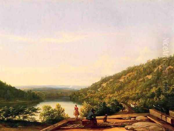 A New Land Oil Painting by Thomas Worthington Whittredge