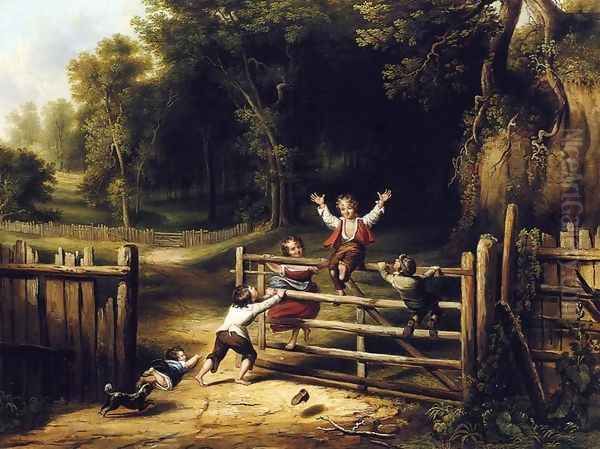 Happy as a King Oil Painting by Thomas Worthington Whittredge