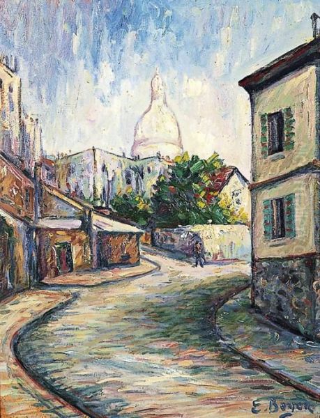 Montmartre, La Maison De Mimi Pinson Oil Painting by Emile Boyer