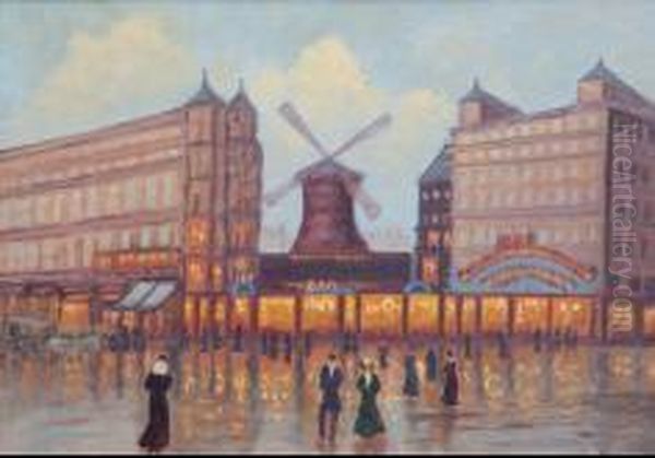 Moulin Rouge Oil Painting by Emile Boyer