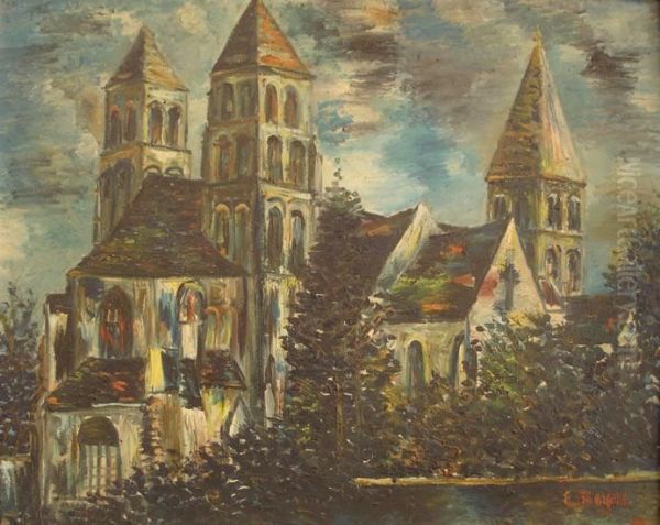 Eglise Oil Painting by Emile Boyer