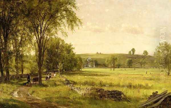 Near Gray Court Junction Oil Painting by Thomas Worthington Whittredge