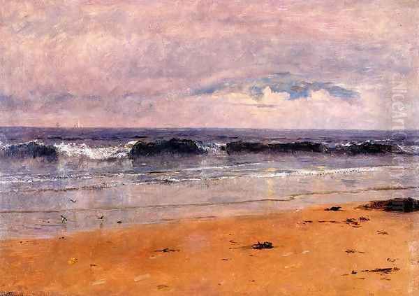 Seascape Oil Painting by Thomas Worthington Whittredge