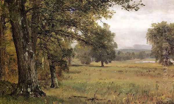 Landscape in the Catskills Oil Painting by Thomas Worthington Whittredge