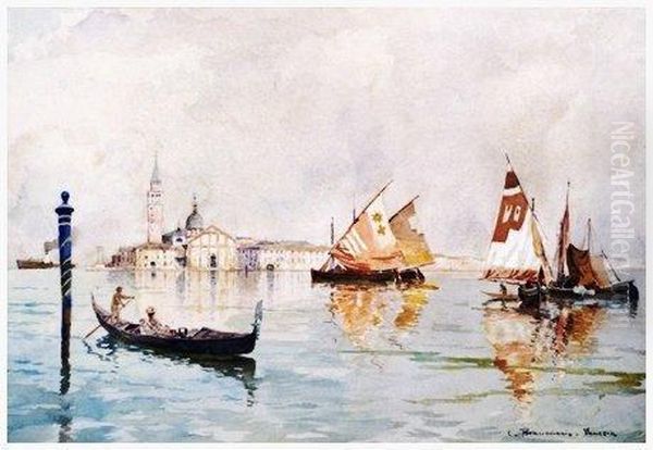 Venezia Oil Painting by Carlo Brancaccio