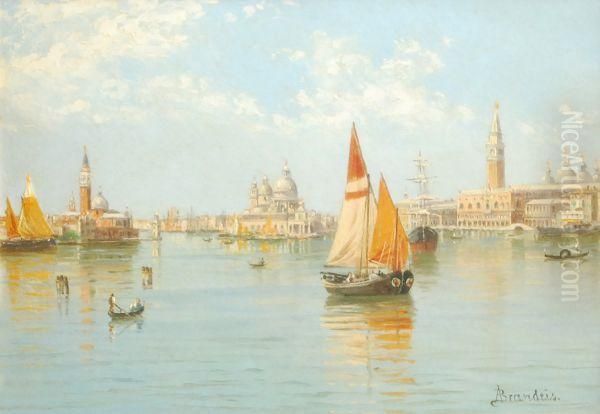 Panorama Of Venice Oil Painting by Antonietta Brandeis