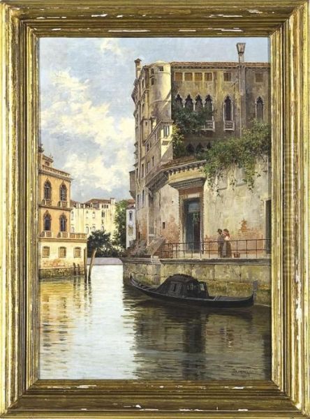 Scorcio Di Venezia Oil Painting by Antonietta Brandeis