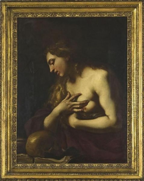 Maddalena Penitente Oil Painting by Giacinto Brandi