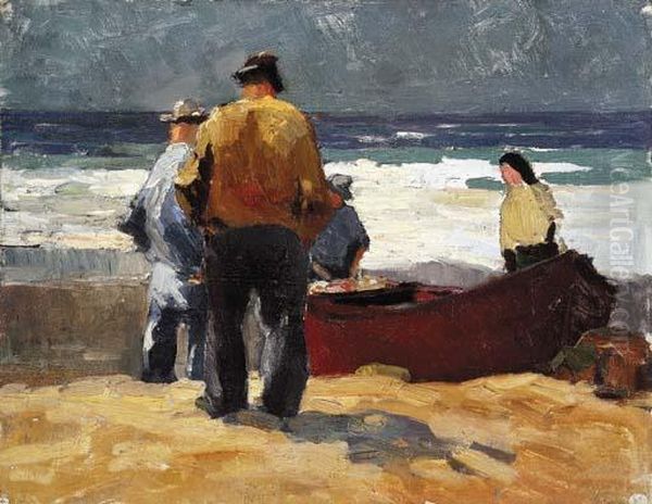 Palarey, Newport Beach Oil Painting by George Kennedy Brandriff