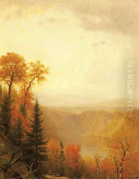 Kauterskill Clove Oil Painting by Thomas Worthington Whittredge