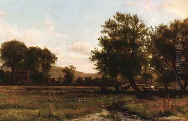 Summer Idle Oil Painting by Thomas Worthington Whittredge