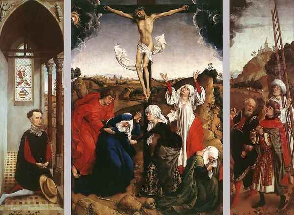 Abegg Triptych c. 1445 Oil Painting by Rogier van der Weyden