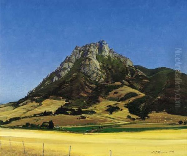 Bishop's Peak, California Oil Painting by Henry Joseph Breuer