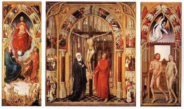 Triptych of the Redemption 1455-59 Oil Painting by Rogier van der Weyden