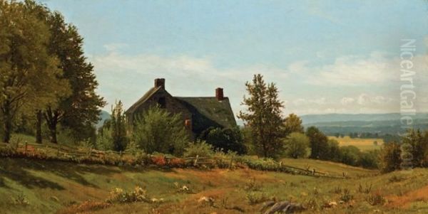 A View From The Farm Oil Painting by James Renwick Brevoort