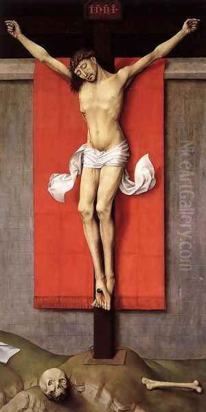 Crucifixion Diptych (right panel) c. 1460 Oil Painting by Rogier van der Weyden