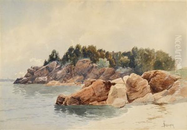 Calm Inlet Oil Painting by Alfred Thompson Bricher