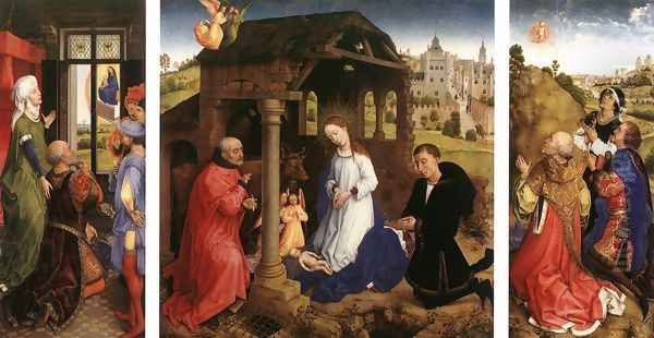 Bladelin Triptych 1445-50 Oil Painting by Rogier van der Weyden