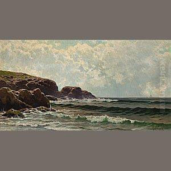 Coastline At Midday Oil Painting by Alfred Thompson Bricher