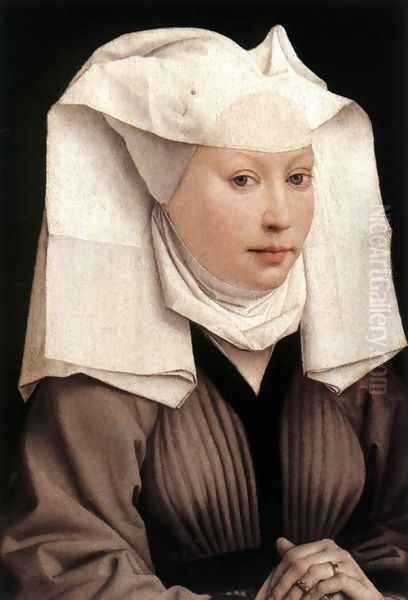 Lady Wearing a Gauze Headdress c. 1445 Oil Painting by Rogier van der Weyden