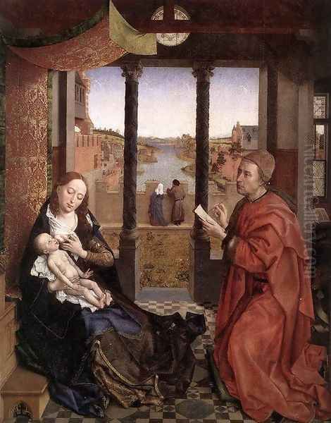 St. Luke painting the Madonna Oil Painting by Rogier van der Weyden