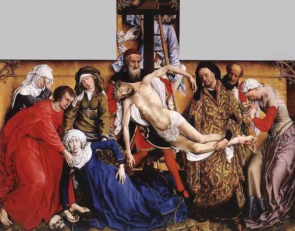 Deposition c. 1435 Oil Painting by Rogier van der Weyden