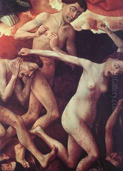 The Last Judgment (detail-19) 1446-52 Oil Painting by Rogier van der Weyden