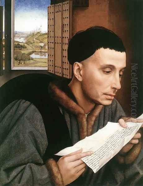 St Ivo c. 1450 Oil Painting by Rogier van der Weyden